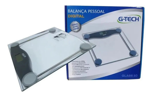 Balança G-tech Glass 10 Digital Vidro Temperado Até 180 Kg