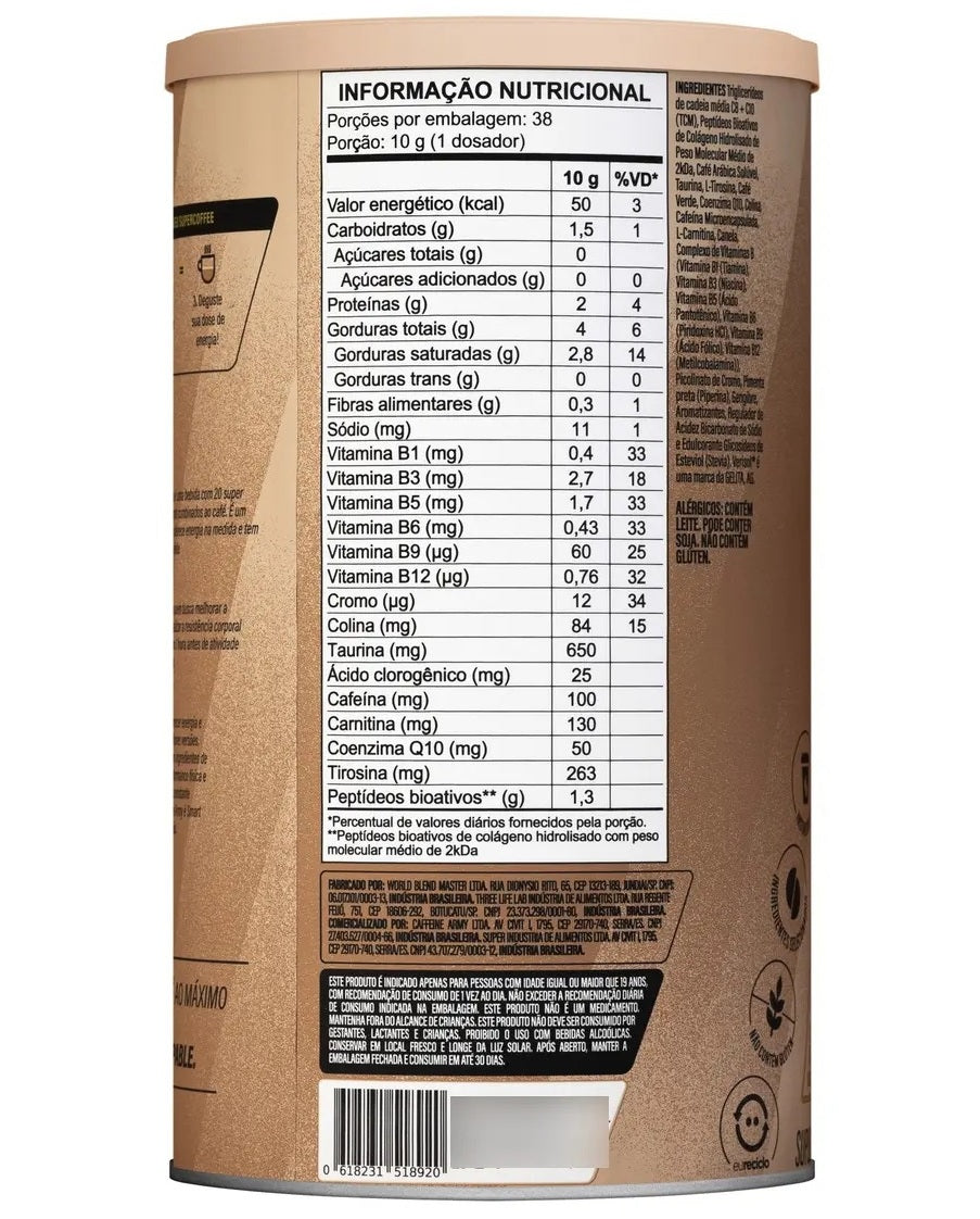 Supercoffee Vanilla Latte - Economic Size (380g) - Caffeine Army