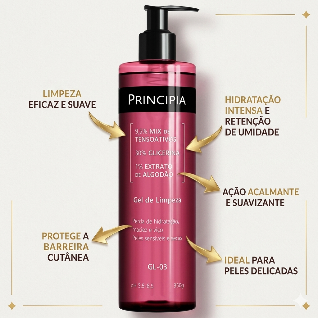 Principia Gel De Limpeza Facial Gl-03 350g