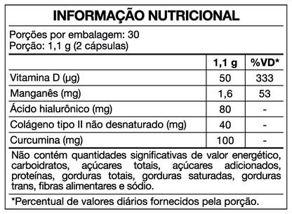 Condrigen Curc Colágeno Tipo 2 + Cúrcuma 60 Cáps Maxinutri  Sem Sabor