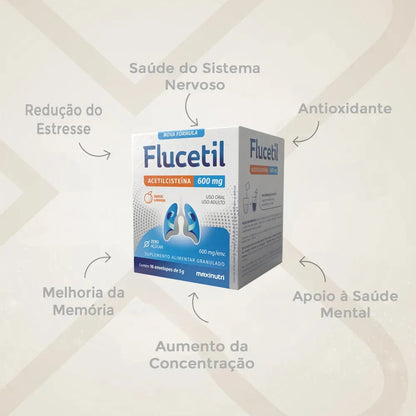 Flucetil Sachê Granulado 16x5g Sabor Laranja Maxinutri