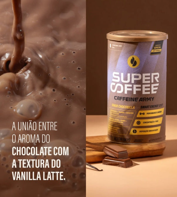 Super Coffee 3.0 Choconilla 380g — Energia Limpa com Sabor Único Caffeine Army
