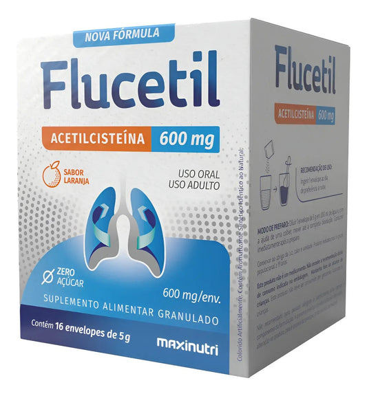 Flucetil Sachê Granulado 16x5g Sabor Laranja Maxinutri