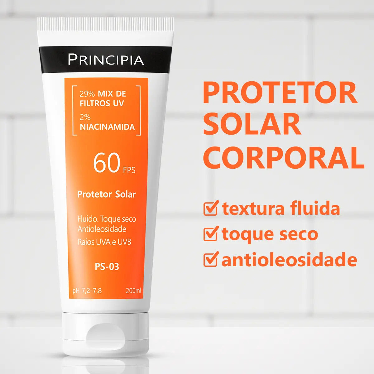 Principia Protetor Solar Corporal PS-03 FPS 60