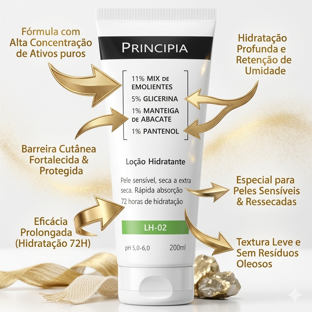 Principia Loção Hidratante Lh-02 200ml