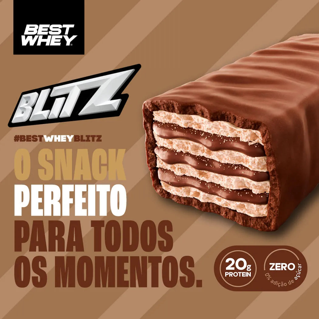 Combo Performance Best Whey Milkshake Morango Bobs + Creatina + Blitz Bar Atlhetica