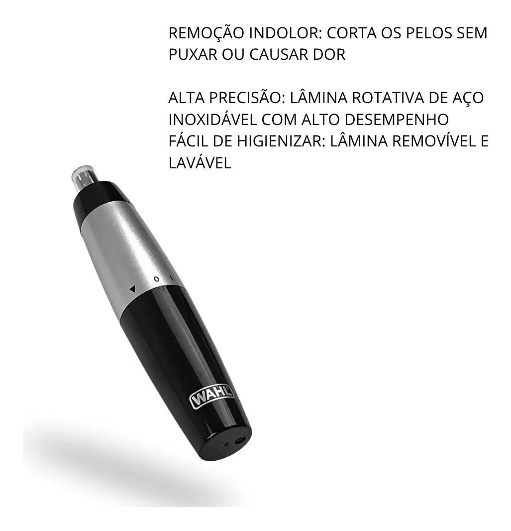 Aparador De Pelos Wahl Trimmer Nasal Nariz Orelha Portátil Viagem