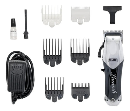Wahl Combo Maquina de corta cabelo Launch e Maquina de acabamento Trimmer Profissional Motor Rotativo 6.000 RPM, Bivolt