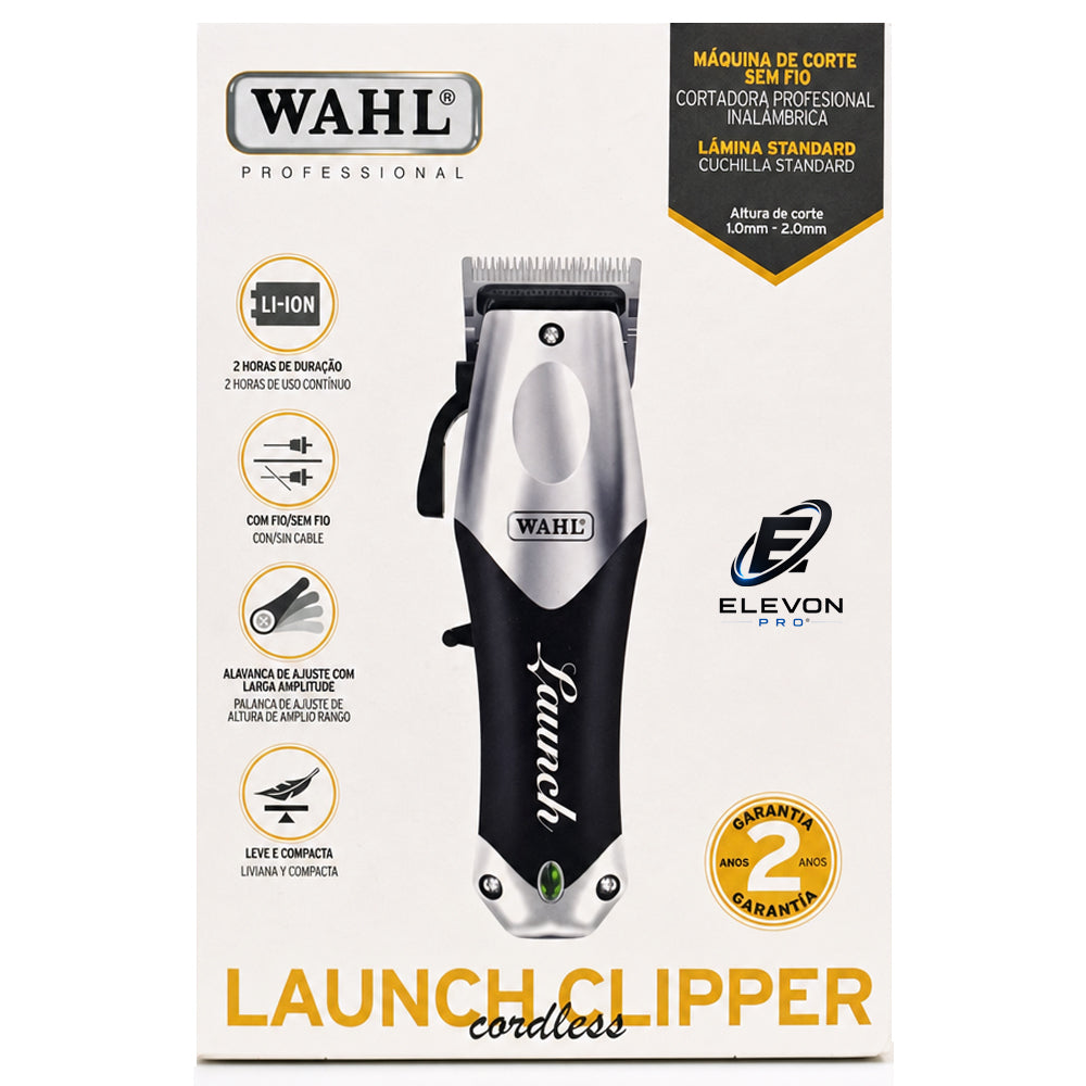 Máquina de Cortar Cabelo Launch Clipper Cordless Ions De Lítio Sem Fio Wahl Bivolt
