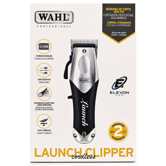 Máquina de Cortar Cabelo Launch Clipper Cordless Ions De Lítio Sem Fio Wahl Bivolt