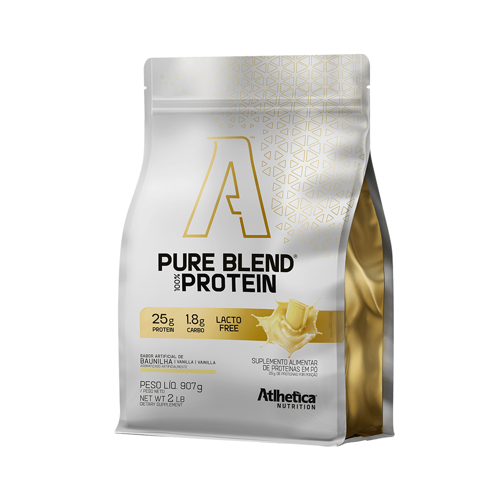 Pure Blend 100% Protein Lacto-Free (Pacote 907g) Baunilha