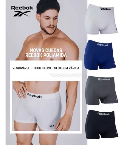 KIT 6X1 CUECA REEBOK BOXER POLIAMIDA CLASSIC