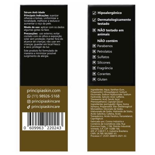 Principia Sérum Facial Mix-02 30ml Original Para Olheiras e Manchas
