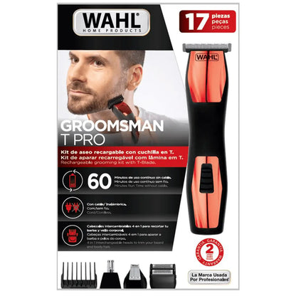 Aparador de Pelos Groomsman T-Pro Vermelho WAHL
