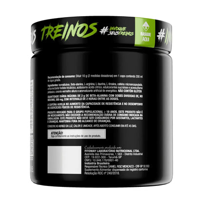Pré-Treino Diabo Verde 300g Sabor Maçã Verde FTW