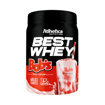 Best Whey Protein (Pote 450g) Milkshake De Morango Bob's