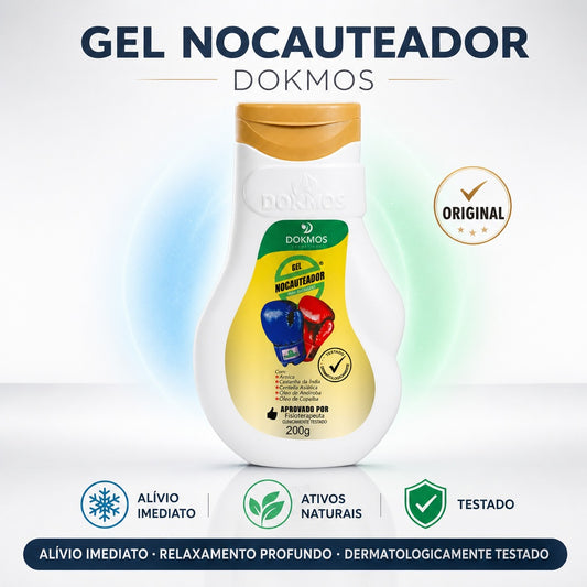 Gel Nocauteador Dokmos 200g Original Para Massagem Relaxamento e Conforto das Estruturas que se Apresentam Inflamação