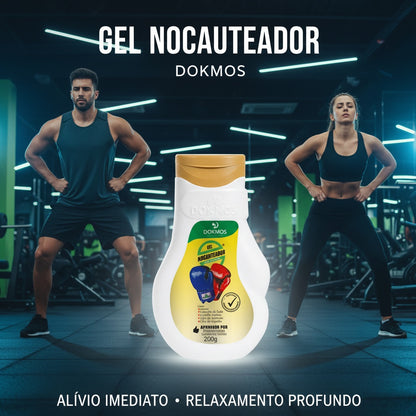 Gel Nocauteador Dokmos 200g Original Para Massagem Relaxamento e Conforto das Estruturas que se Apresentam Inflamação