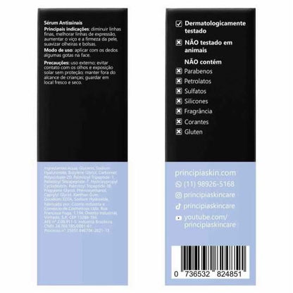 Sérum Peptídeos Matrixyl 10% Principia Skincare 30ml