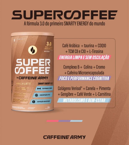 Supercoffee Vanilla Latte - Economic Size (380g) - Caffeine Army