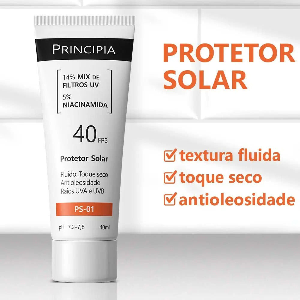 PRINCIPIA, Protetor Solar Facial PS-01 Fps 40, 40ml