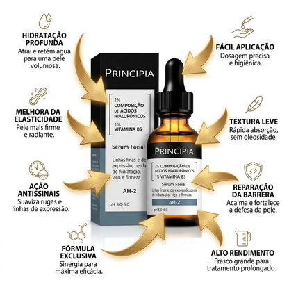 Principia AH-2 Sérum Hidratante 2% Ácidos Hialurônicos + B5 Tipo De Pele Todos Todo Tipo De Pele Dia/noite