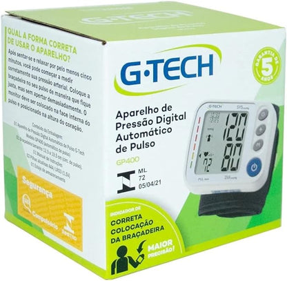 G-Tech Aparelho De Pressão Digital De Pulso Gp400 Cor: Branca