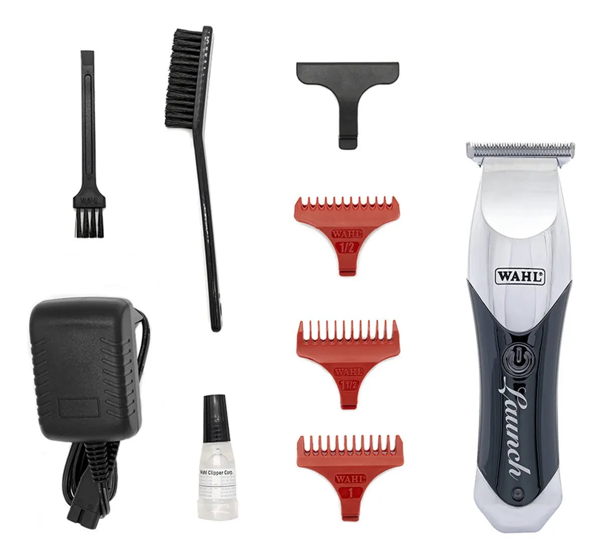 Wahl Combo Maquina de corta cabelo Launch e Maquina de acabamento Trimmer Profissional Motor Rotativo 6.000 RPM, Bivolt