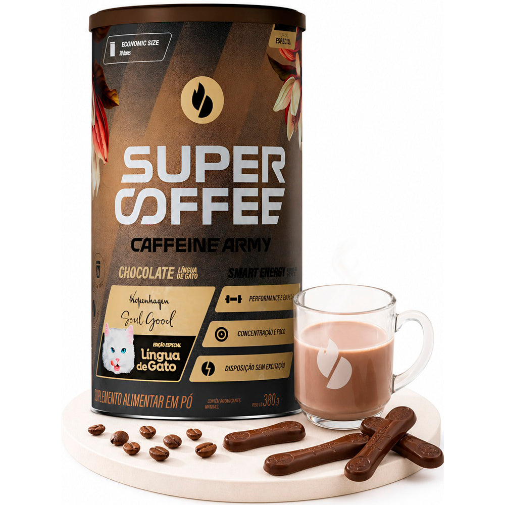 Kit Super Coffe Lingua de Gato + Creatina Atlhetica 100g